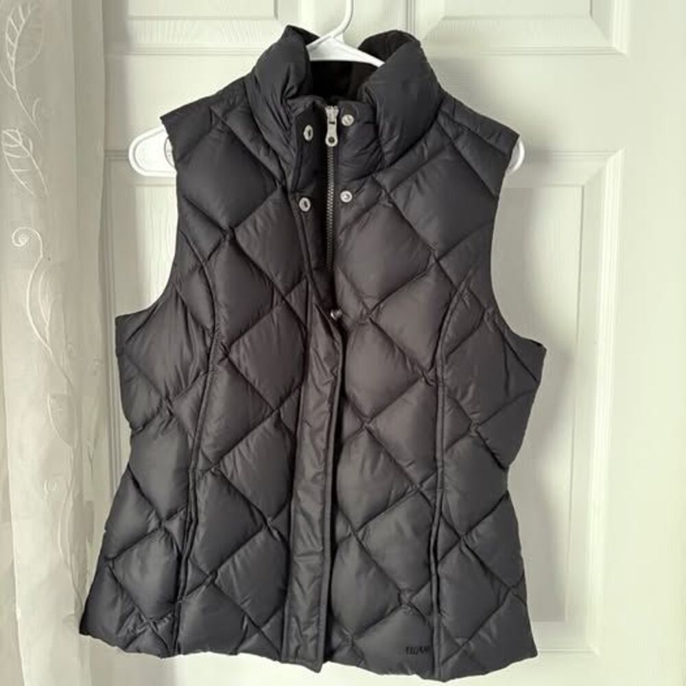 Eddie Bauer Goose Down Puffer Vest, Black, 700 Fill, Women's Size M
